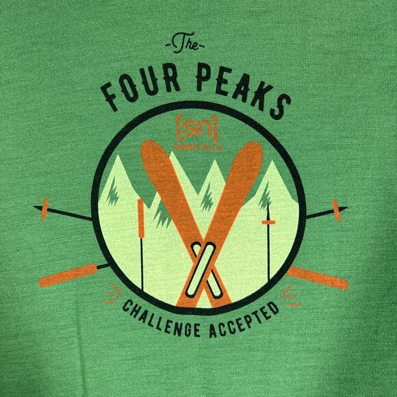 super.natural Shirt Mens Large Green Technical Performance Wool Base Layer Blend - Picture 4 of 8